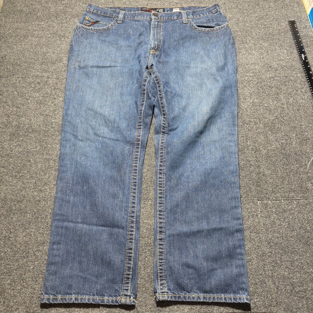 Ariat FR M4 Relaxed Boot Cut Jeans Mens 42x31.5 Blue Flame Resistant Work Denim